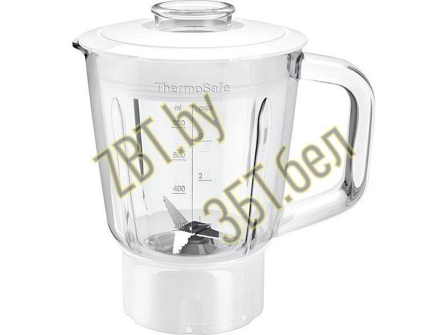 Чаша (емкость) блендера (стекло) для кухонного комбайна Bosch 17002357 / MUZ45MX1, фото 2