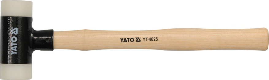 Молоток безынерционный с дерев.ручкой 265гр.d-30мм PU"Yato" YT-4624, фото 2