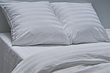 Комплект постельного белья "Купалiнка" из сатина. Цвет белый евро, фото 4
