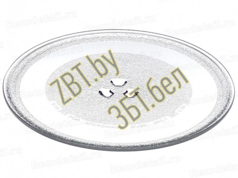 Универсальная стеклянная тарелка (поддон, блюдо) для микроволновой печи UNR 324 (95PM07, 324 мм) - фото 1 - id-p35830446