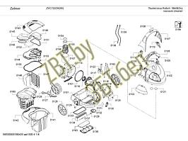 Основание корпуса для пылесоса Zelmer 00793530