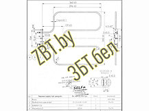 Тэн нижний 1200 вт для духовки Gefest 492101, фото 3