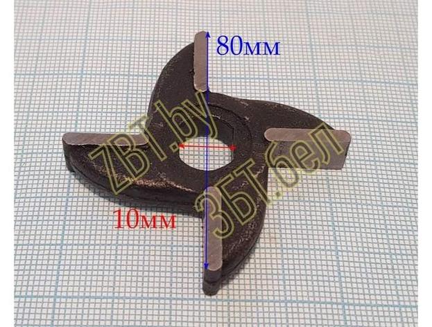 Нож двухсторонний без бурта для мясорубки МИМ MiM80-01, фото 2