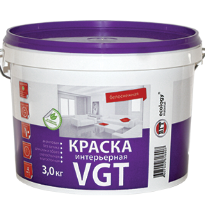 Краска ВД-АК-1180 интерьерная моющаяся 13кг VGT - фото 1 - id-p139622102