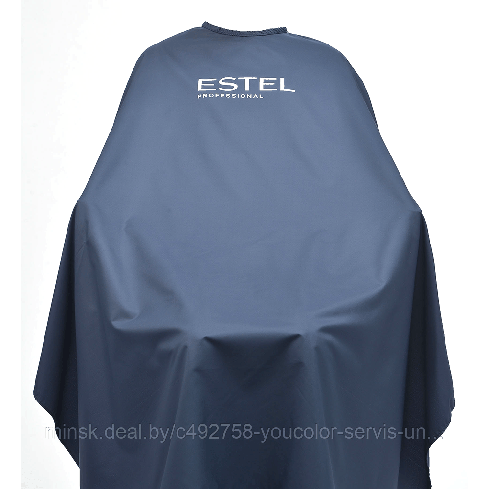 Пеньюар Estel парикмахерский с логотипом, синий
