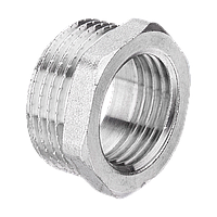 Футорка нар-вн 1/2"х1/4" (15х8) латунь хром