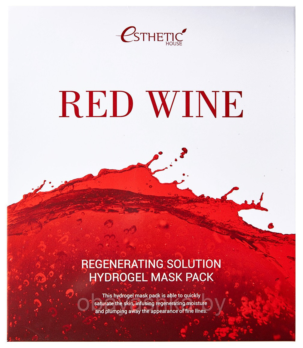 Гидрогелевая маска для лица КРАСНОЕ ВИНО Red Wine Regenerating Solution Hydrogel Mask Pack, 1 шт - фото 1 - id-p139668769