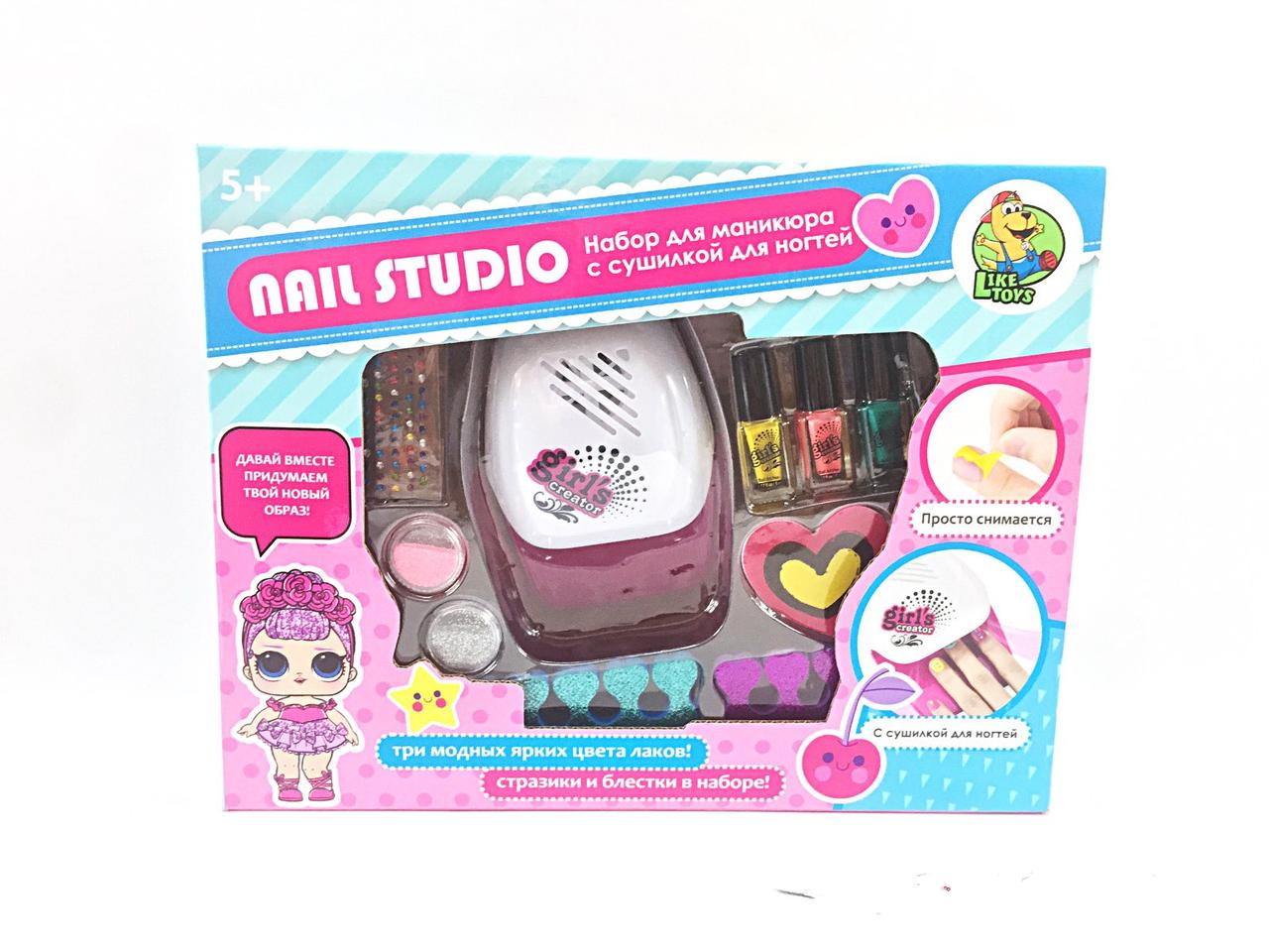 Детский маникюрный набор с сушкой "Nail Art Studio" MBK-326 - фото 3 - id-p139677180