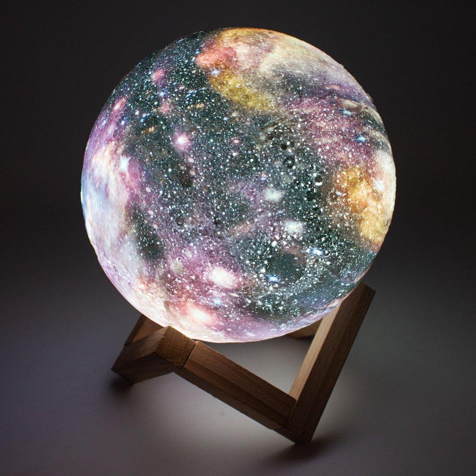Лампа-ночник Галактика (планета), 15 см, с пультом