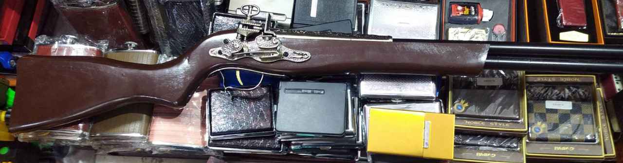 Декоративное сувенирное оружие мушкет-зажигалка на стену 85 см - фото 2 - id-p139689556
