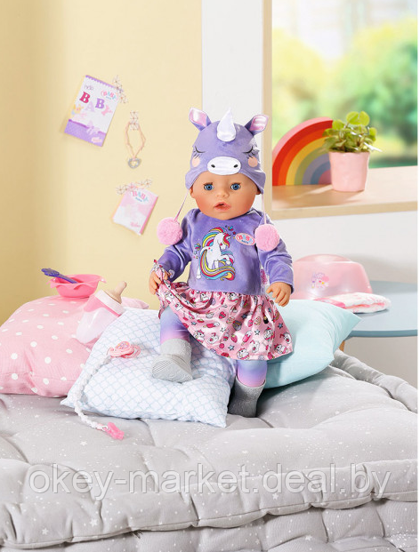 Кукла Baby Born серии Нежные объятия Очаровательный единорог 43 см с аксессуарами - фото 9 - id-p139689562