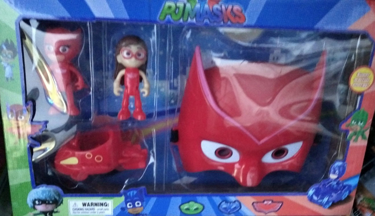 Светящиеся Маски PJ MASKS Кэт Бой Алет, Геко + 2 фигурки и транспорт - фото 2 - id-p139689631