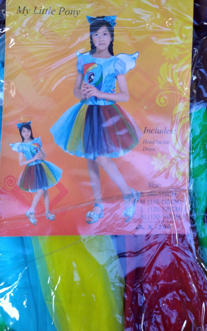 Детский карнавальный костюм единорог пони радуга дэш - фото 1 - id-p139691338
