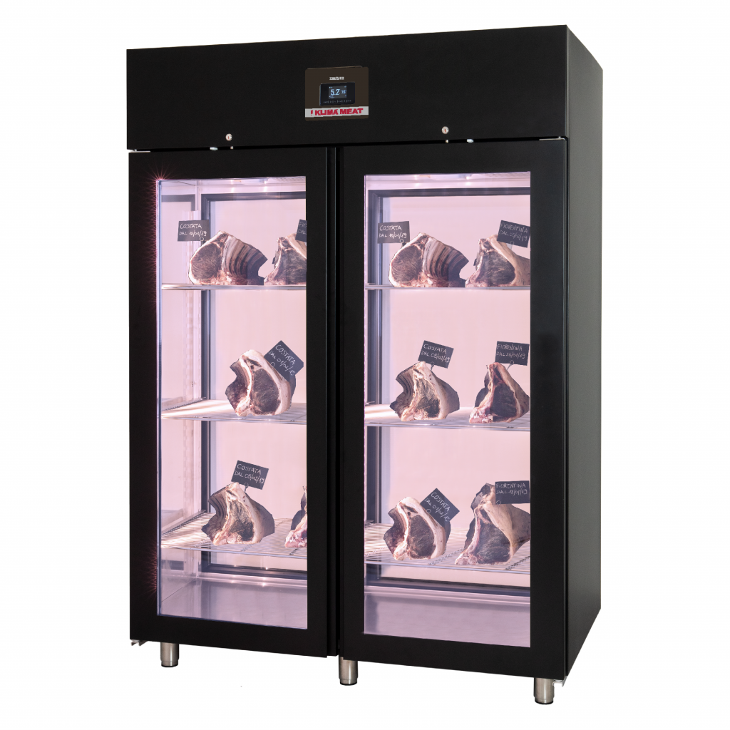 Шкаф холодильный Zernike KLIMA MEAT BASIC KMB1500PV BLACK REAR GLASSED