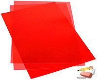 Обложка для перфобиндера ПВХ, 0,15 мкр., А4, прозрачно-красная, 100 штук