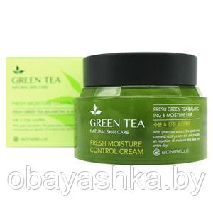 [BONIBELLE-ENOUGH] Крем для лица ЗЕЛЕНЫЙ ЧАЙ Green Tea Fresh Moisture Control Cream, 80 мл - фото 1 - id-p139704876