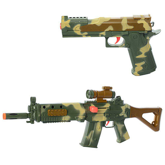 Игровой набор военного с оружием на пулях с присосками 558-73 - фото 2 - id-p139708715