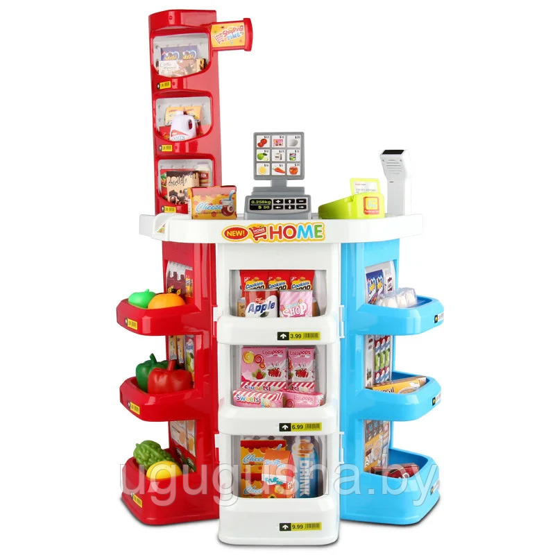 Игровой набор Супермаркет с тележкой, набором продуктом, звук, свет - фото 2 - id-p139713963