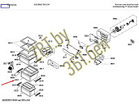 Средний ящик холодильной камеры для холодильника Bosch 00705679