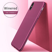 Чехол-накладка для iPhone X / iPhone 10, матовый силиконовый, X-Level, серия Guardian, цвет бордовый