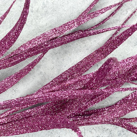 Ветка Розовая блестящая искусственная - фото 2 - id-p139717714