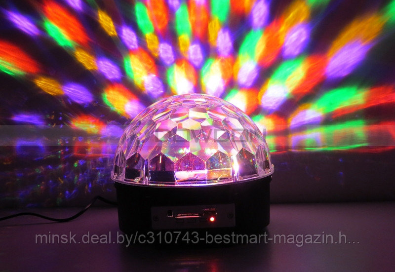 Диско-шар LED Magic Ball Light | Bluetooth Пульт Флешка - фото 4 - id-p139717713