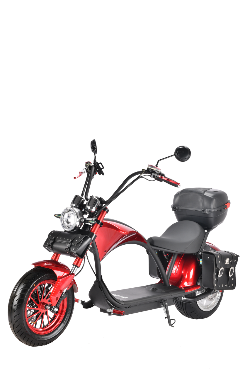 Электроскутер CityCoco WHITE SIBERIA Chopper Wild Wheel 3950W 31ah