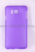 Для Samsung Galaxy Alpha (G850F) силиконовый чехол-бампер JUST матовый фиолетовый