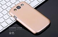 Для Samsung Galaxy S3 (i9300) Пластиковый чехол-накладка Metallic золотой