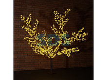 Светодиодное дерево "Сакура" высота 1,5м, диаметр кроны 1,8м, IP 65.Желтая
