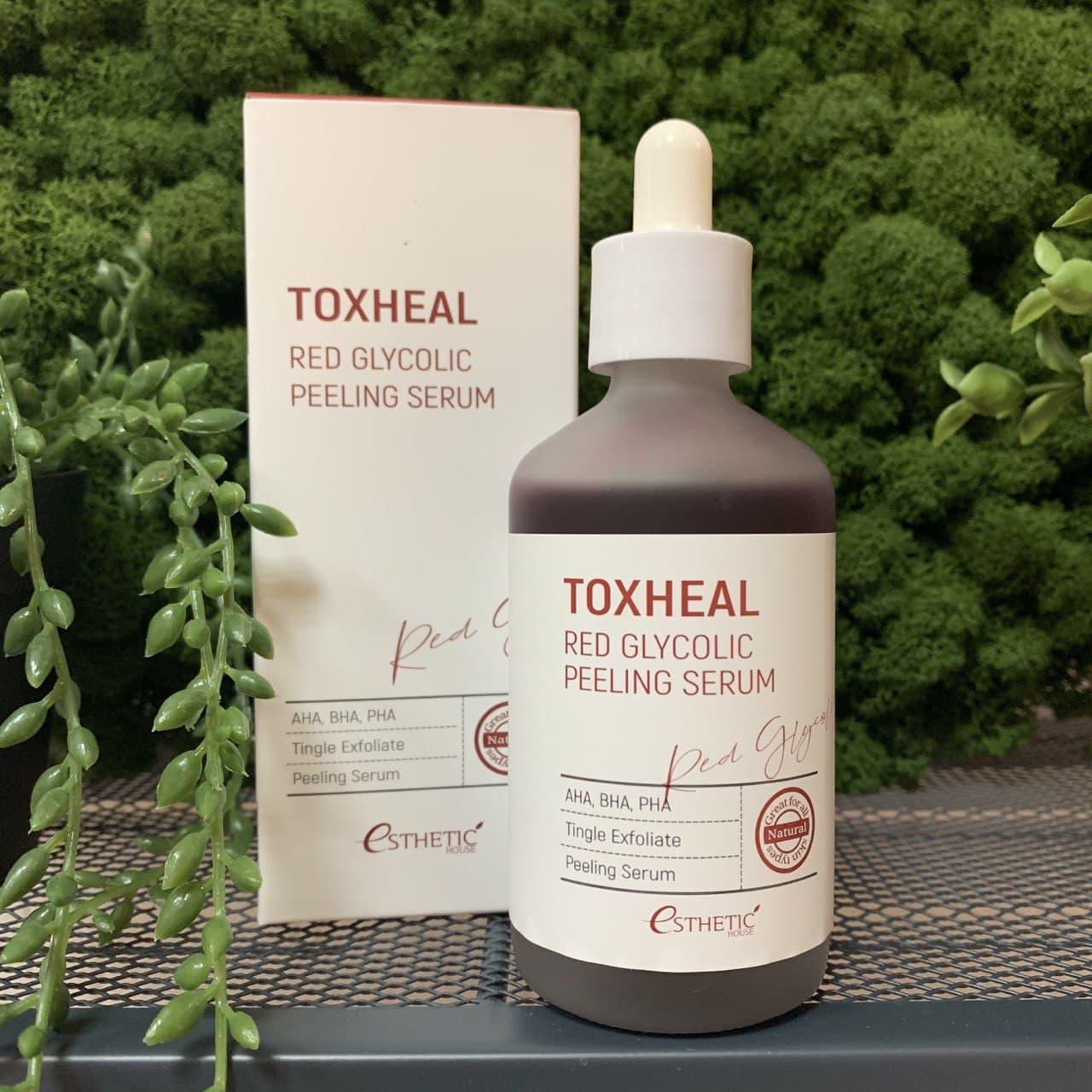 Пилинг-сыворотка для лица Esthetic House Toxheal Red Glycolic Peeling Serum, 100 мл