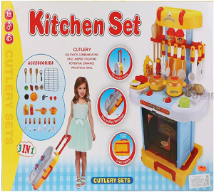 Детская игровая кухня арт. LY202, чемодан, 27 предметов, свет звук ст - фото 2 - id-p139745589