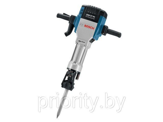 Отбойный молоток BOSCH GSH 27 VC (2000 Вт, 62.0 Дж, 1000 уд/мин, патрон внутр. шестигр. 28 мм, вес 30 кг) - фото 1 - id-p139745455