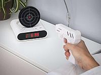 Будильник-мишень Gun Alarm Clock (цвет- белый)