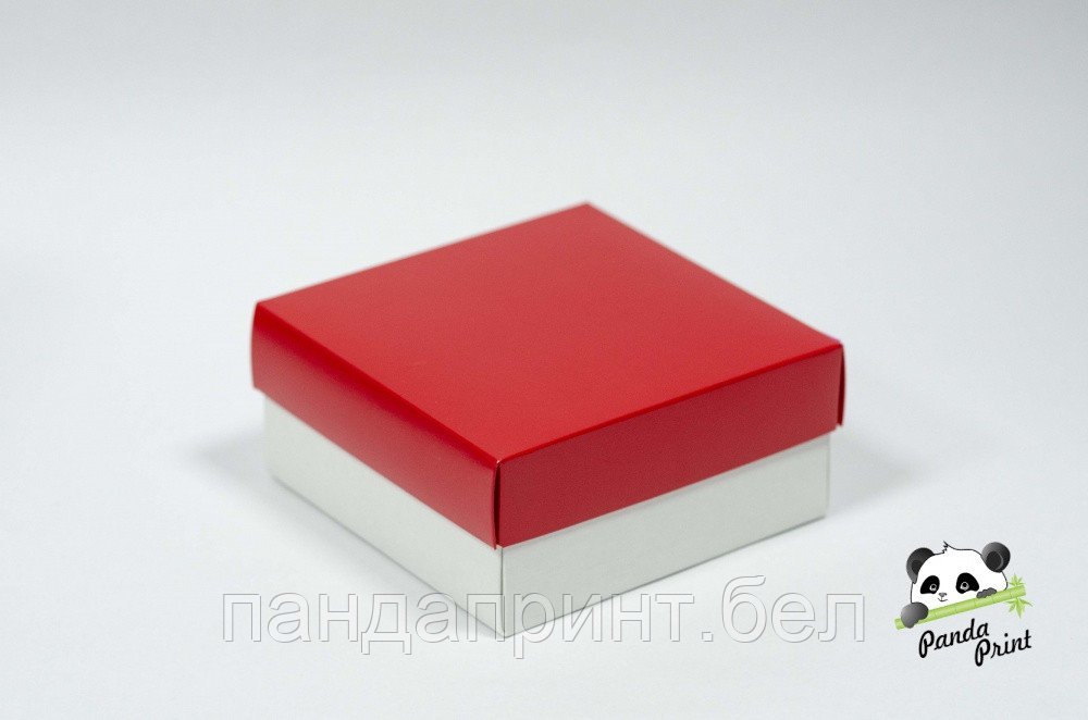 Коробка 150х150х70 Красная (белое дно)
