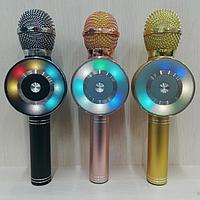 Микрофон-караоке беспроводной с подсветкой, цвета в ассортименте, арт.669