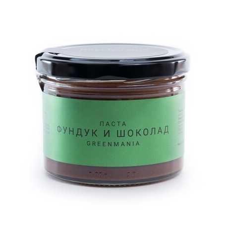 Паста GreenMania фундук и шоколад, 200 гр