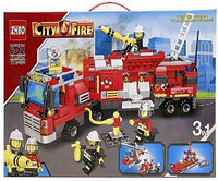 Конструктор Пожарная серия City Fire 3 в 1 678 деталей ZB 5515 ст