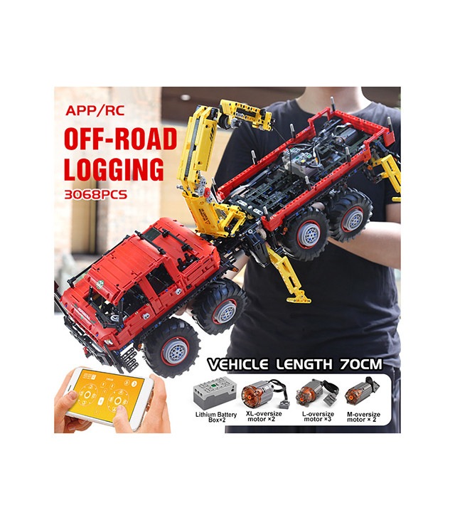 Конструктор Mould King 13146 Внедорожный лесовоз на ДУ (аналог Lego Technic MOC-15805) 3068 деталей - фото 9 - id-p139786151