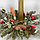 Композиция  новогодняя со свечой и веточками натуральной ели (нобилис), фото 2