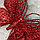 Игрушка елочная новогодняя Бабочка красная, фото 3