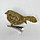 Птичка золотая декоративная на прищепке, фото 2