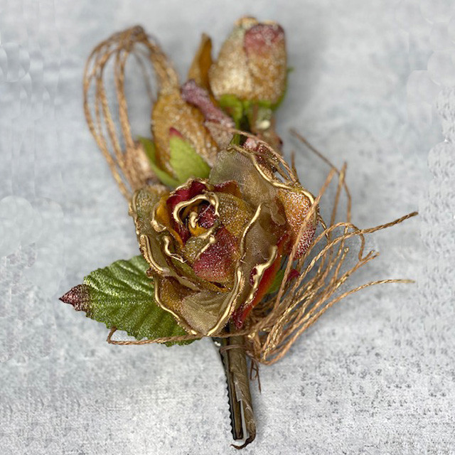 Композиция с розой на прищепке - фото 1 - id-p139800017