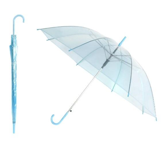 Зонт прозрачный SiPL голубой - фото 1 - id-p139807486