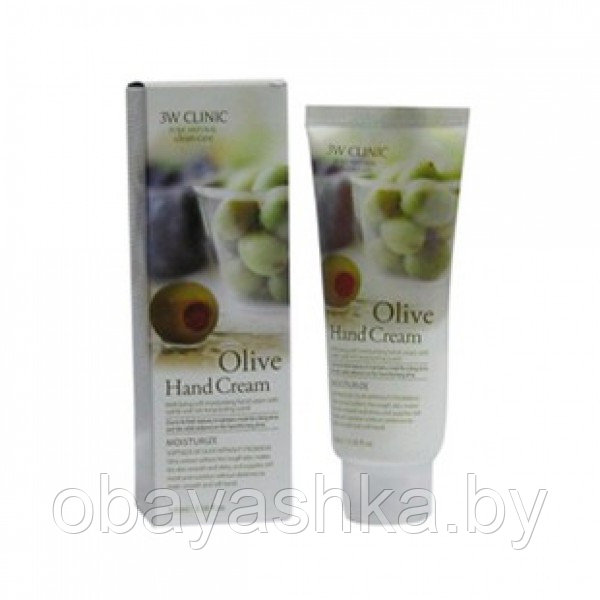 [3W CLINIC] Крем для рук ОЛИВА Olive Hand Cream, 100 мл - фото 1 - id-p139807541