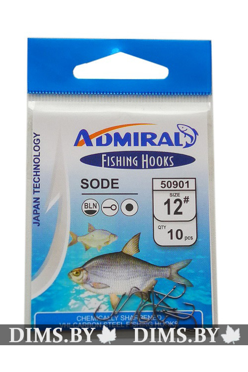 Рыболовные крючки Admiral Sode Size 12