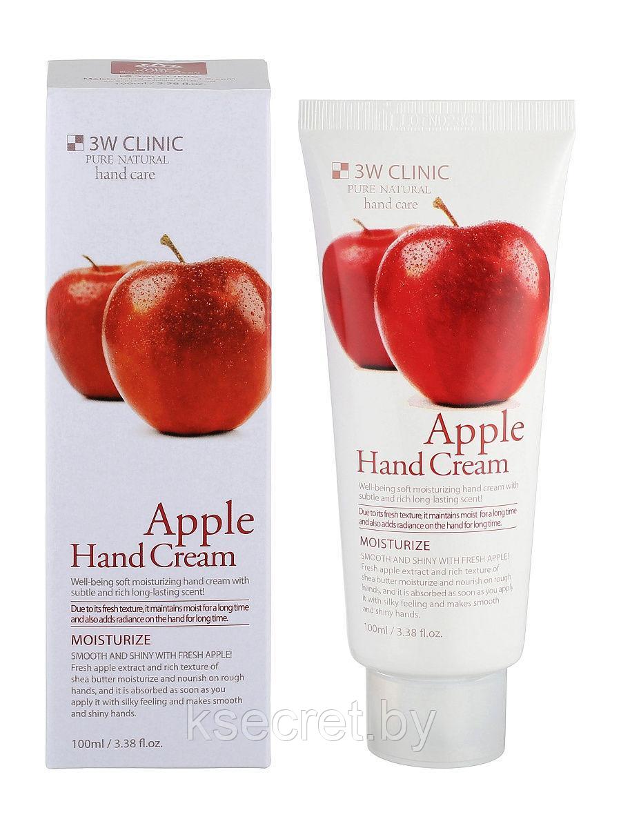 Крем для рук увлажняющий с экстрактом ЯБЛОКА Apple Hand Cream, 100 мл [3W CLINIC] - фото 2 - id-p139807958