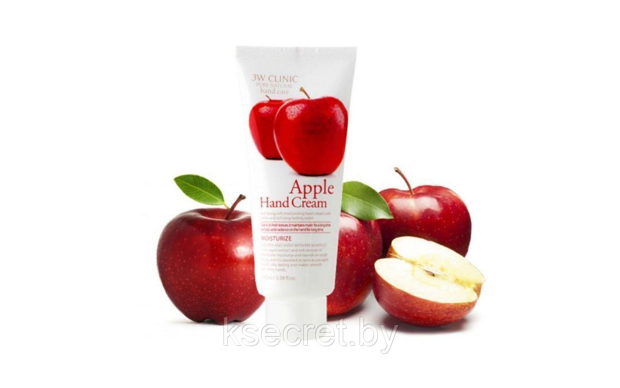 Крем для рук увлажняющий с экстрактом ЯБЛОКА Apple Hand Cream, 100 мл [3W CLINIC] - фото 3 - id-p139807958