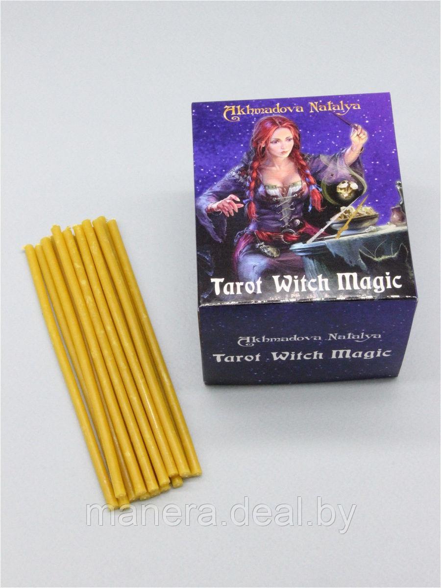 Карты Таро Ведьм Tarot Witch Magik 79 карт +книжка и комплект жёлтых свечей (15штук) - фото 2 - id-p139808098