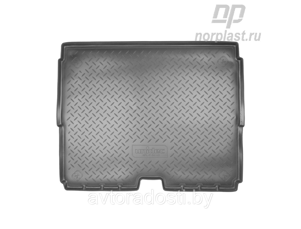 Коврик в багажник для Peugeot 3008 (2009-2016) / Пежо 3008 (Norplast)
